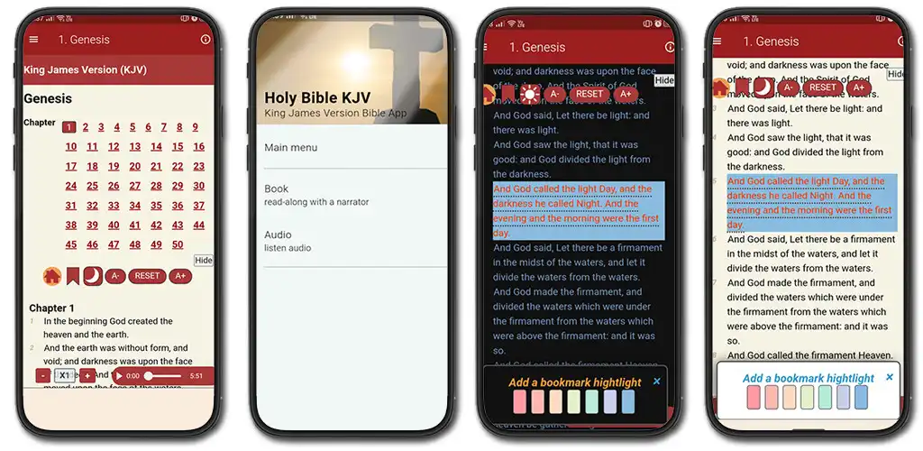 Play King James bible app - KJV as an online game King James bible app - KJV with UptoPlay