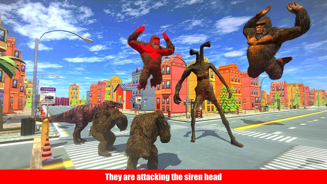 Play King Kong vs Godzilla Games 3D as an online game King Kong vs Godzilla Games 3D with UptoPlay