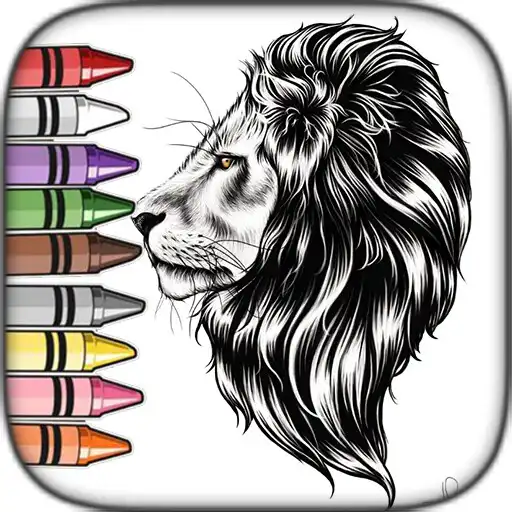 Play King Lion - Glitter Coloring APK