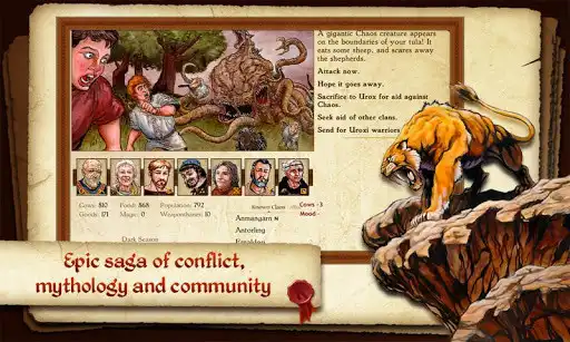Play King of Dragon Pass: Text RPG as an online game King of Dragon Pass: Text RPG with UptoPlay