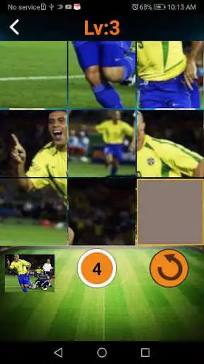 Play King of Football PuzzleJigsaw as an online game King of Football PuzzleJigsaw with UptoPlay