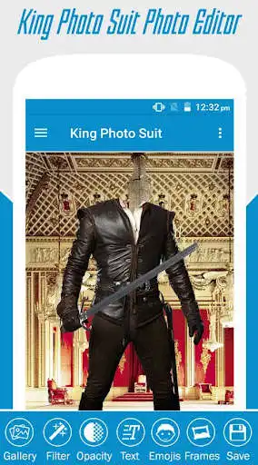 Play King Photo Suit as an online game King Photo Suit with UptoPlay