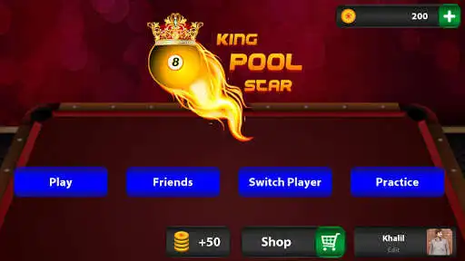 Play King Pool Star - Billiard Game as an online game King Pool Star - Billiard Game with UptoPlay