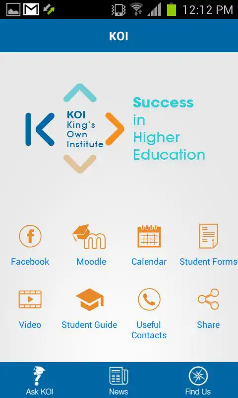 Play Kings Own Institute (KOI) app