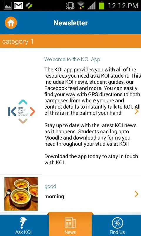 Play Kings Own Institute (KOI) app