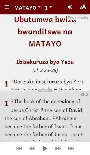Play Kinyarwanda Bible as an online game Kinyarwanda Bible with UptoPlay