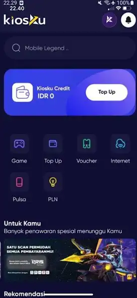 Play Kiosku - TopUp Game Murah as an online game Kiosku - TopUp Game Murah with UptoPlay