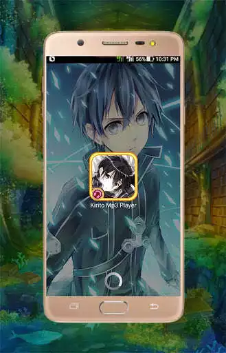 Play APK Kirito Mp3 Player  and enjoy Kirito Mp3 Player with UptoPlay com.animemusictheme.kiritomp3player