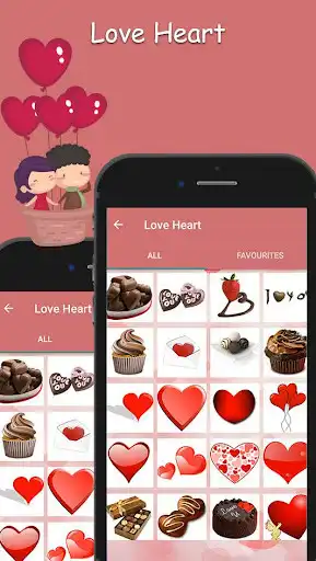 Play Kiss Emoji -Kiss Love Stickers as an online game Kiss Emoji -Kiss Love Stickers with UptoPlay
