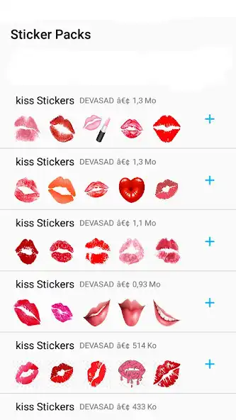 Play Kisses stickers 2022 as an online game Kisses stickers 2022 with UptoPlay