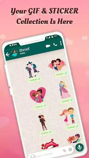 Play APK Kiss GIF : Kiss Stickers For Whatsapp  and enjoy Kiss GIF : Kiss Stickers For Whatsapp with UptoPlay com.gifapps.KissGif.LiveKissGifCollection