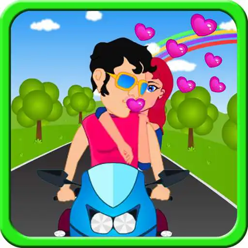 Run free android online Kissing Game-Bike Romance Fun APK