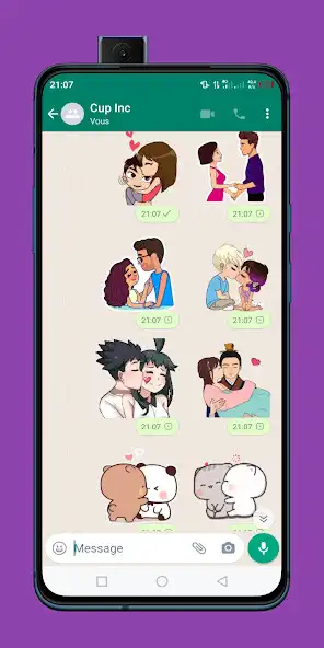 Play Kissing Stickers for WhatsApp  and enjoy Kissing Stickers for WhatsApp with UptoPlay