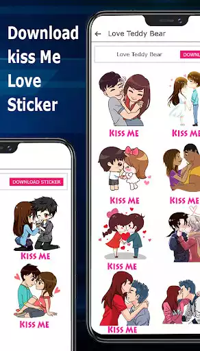 Play Kiss Me Love Stickers & emoji  and enjoy Kiss Me Love Stickers & emoji with UptoPlay