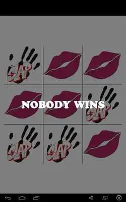 Play kiss or slap Tic Tac Toe