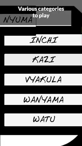 Play Kiswahili - Sheng Hangman as an online game Kiswahili - Sheng Hangman with UptoPlay