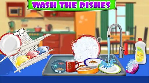 Play Kitchen Cleaning & Dish Washing  and enjoy Kitchen Cleaning & Dish Washing with UptoPlay