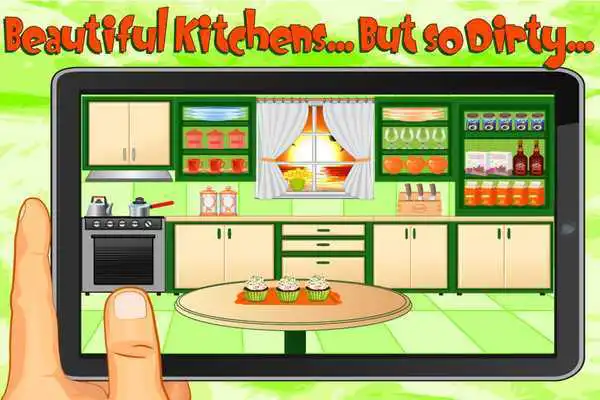 Play Kitchen Cleaning Game For Kids