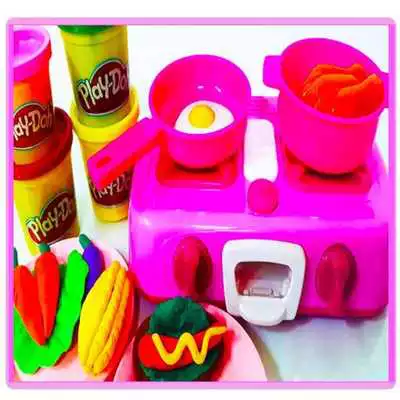 Play Kitchen Cooking Food Toys