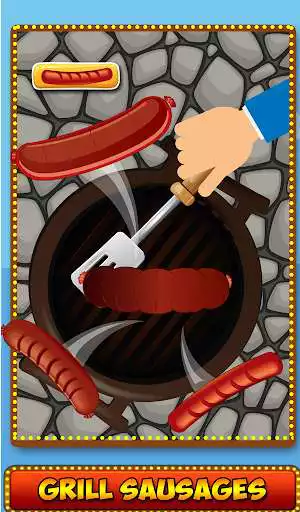 Play APK Kitchen fever:Hotdog Cooking Games  and enjoy Kitchen fever:Hotdog Cooking Games with UptoPlay com.kidspartyclub.hotdog.maker