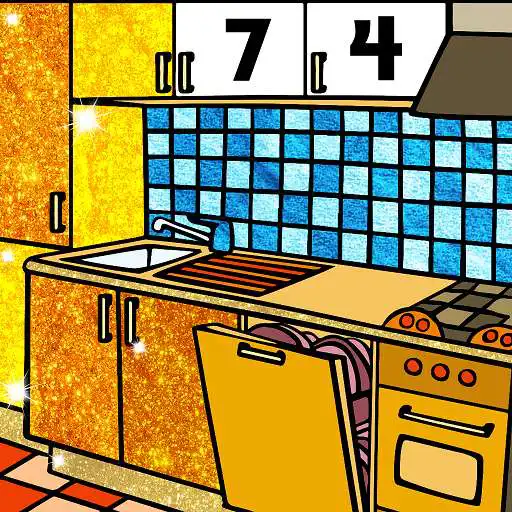 Play Kitchen Paint by Number Book: Glitter, Color Pages APK Play Kitchen Paint by Number Book: Glitter, Color Pages APK