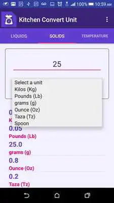 Play Kitchen - Units of measure