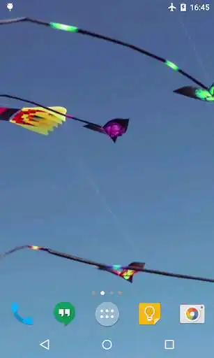 Play kites Live Wallpaper