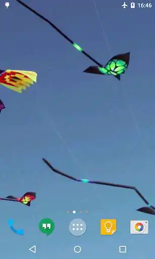 Play kites Live Wallpaper
