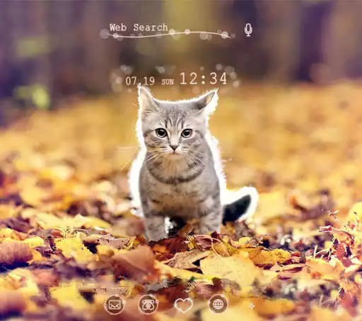 Play APK Kitten Autumn CatTheme  and enjoy Kitten Autumn CatTheme with UptoPlay jp.co.a_tm.android.plus_koneko_no_aki