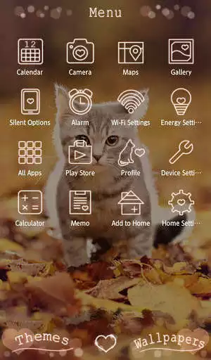 Play APK Kitten Autumn CatTheme  and enjoy Kitten Autumn CatTheme with UptoPlay jp.co.a_tm.android.plus_koneko_no_aki