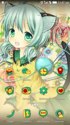 Play Kitten girl theme-ABC Launcher