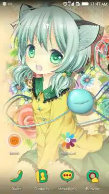 Play Kitten girl theme-ABC Launcher