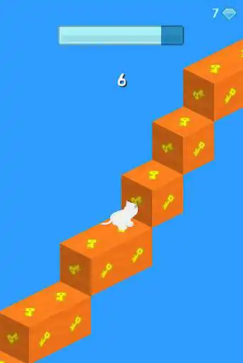 Play Kitten Infinite Stair as an online game Kitten Infinite Stair with UptoPlay