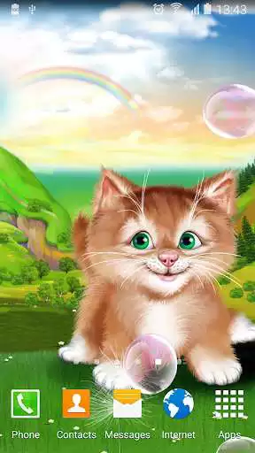 Play Kitten Live Wallpaper as an online game Kitten Live Wallpaper with UptoPlay