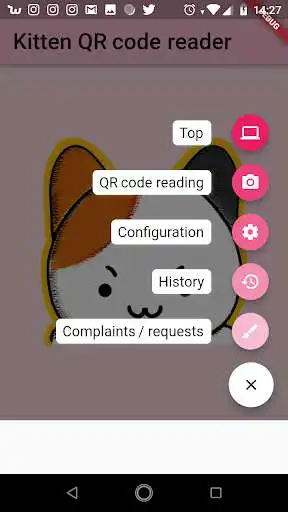 Play Kitten QR code reader