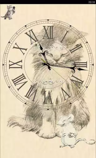 Play Kitten sleeps and purrs. Clock
