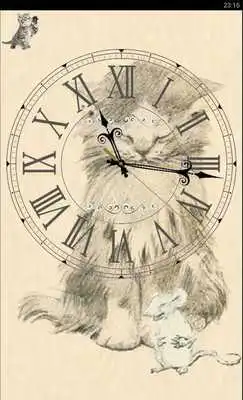 Play Kitten sleeps and purrs. Clock