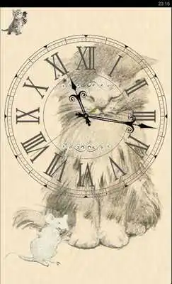 Play Kitten sleeps and purrs. Clock