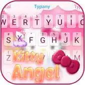 Free play online Kitty Angel: Pink and lovely ThemeEmoji Keyboard APK
