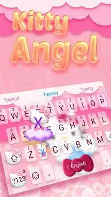 Play Kitty Angel: Pink and lovely ThemeEmoji Keyboard