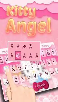 Play Kitty Angel: Pink and lovely ThemeEmoji Keyboard