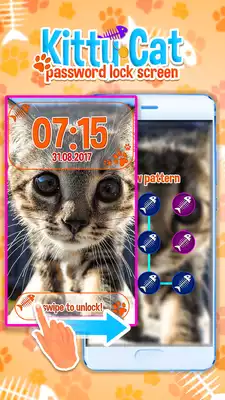 Play Kitty Cat Password Lock Screen