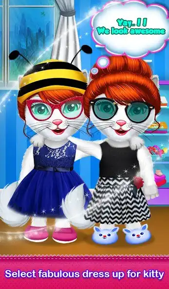 Play Kitty Daily Activities Game as an online game Kitty Daily Activities Game with UptoPlay