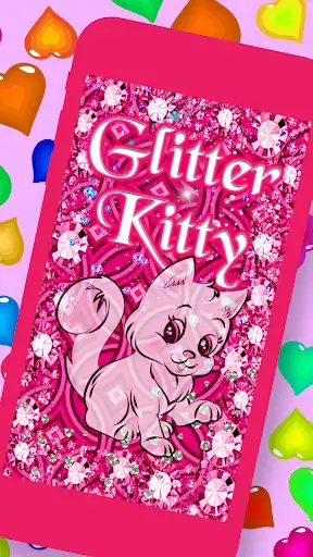 Play Kitty Glitter Wallpaper Kitty  and enjoy Kitty Glitter Wallpaper Kitty with UptoPlay