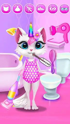 Play Kitty Kate Unicorn Daily Caring  and enjoy Kitty Kate Unicorn Daily Caring with UptoPlay