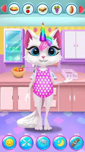 Play Kitty Kate Unicorn Daily Caring as an online game Kitty Kate Unicorn Daily Caring with UptoPlay