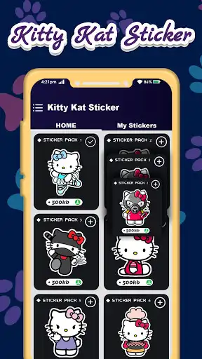 Play Kitty Kat Sticker For WhatsApp  and enjoy Kitty Kat Sticker For WhatsApp with UptoPlay