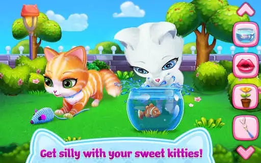 Play Kitty Love - My Fluffy Pet as an online game Kitty Love - My Fluffy Pet with UptoPlay
