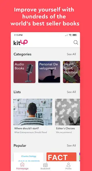 Play kitUP: Audio Book Summaries  and enjoy kitUP: Audio Book Summaries with UptoPlay
