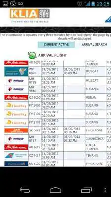 Play KLIA Live Flight Times